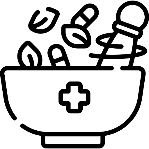 Pestle laboratory equipment healthcare and medical icon