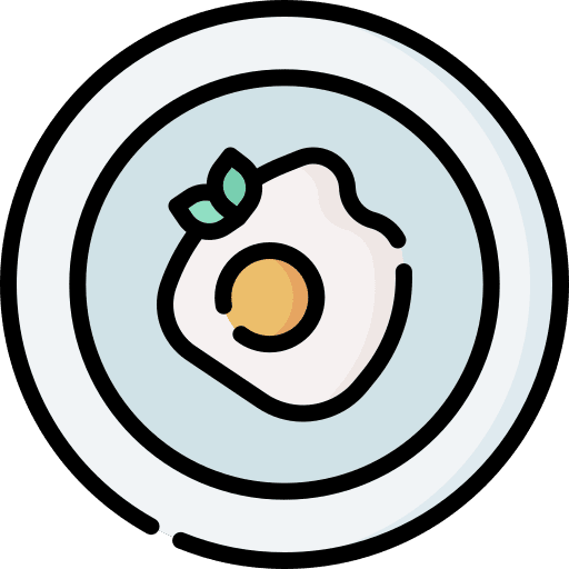 Fried egg meal dish fried egg icon