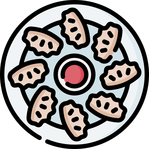 Gyoza food and restaurant asian food pasty icon Gyoza food and restaurant asian food pasty icon