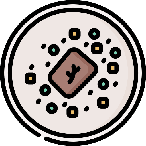 Meat dish plate roast icon Meat dish plate roast icon