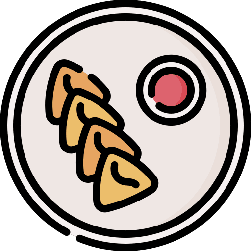 Samosa indian food samosa icon Samosa indian food samosa icon