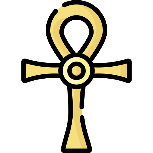 Ankh ankh cross shape icon