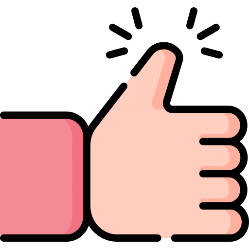 Thumbs up gesture thumbs up like icon