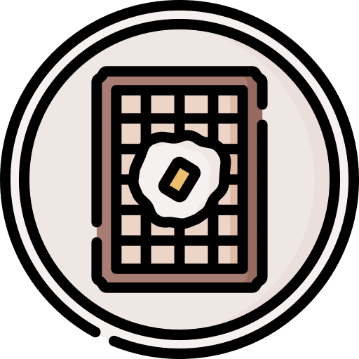 Waffle food dessert food and restaurant icon Waffle food dessert food and restaurant icon