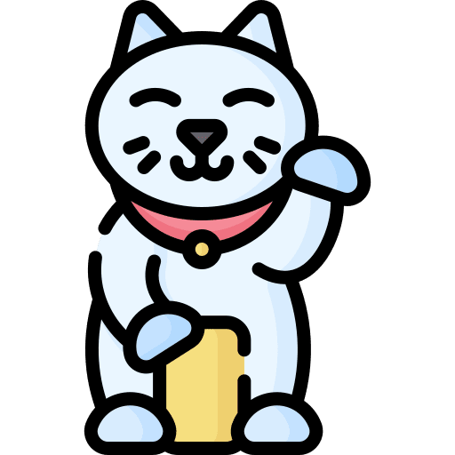 Maneki neko toys cultures cat icon Maneki neko toys cultures cat icon