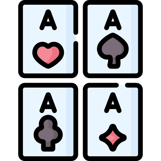 Poker cards bet game casino icon Poker cards bet game casino icon