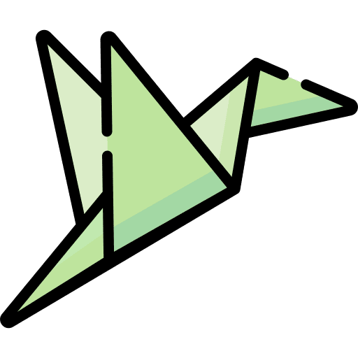 Origami cultures hobbies and free time bird icon Origami cultures hobbies and free time bird icon