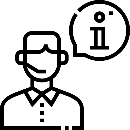 Customer service man laptop operator icon