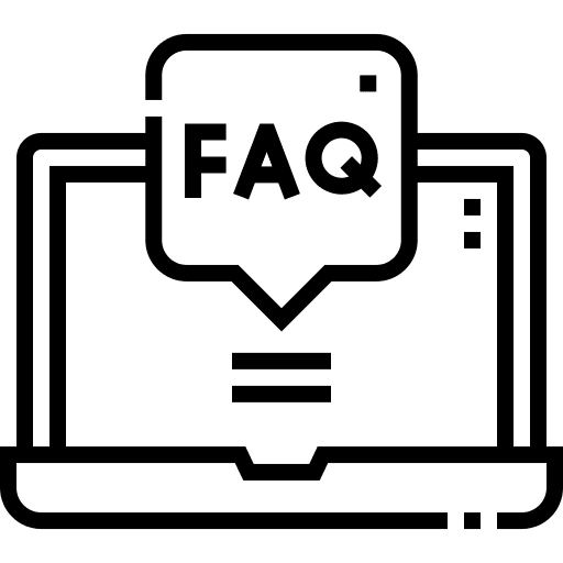 Faq question computer support services icon Faq question computer support services icon