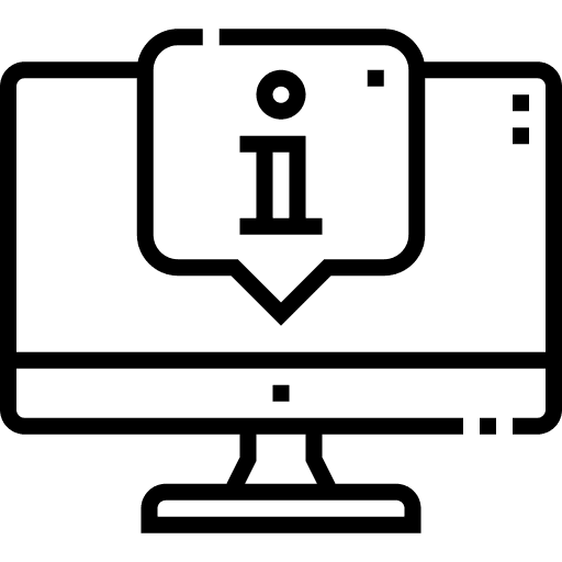 Monitor computer help sign icon Monitor computer help sign icon