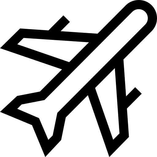 Airplane flight airplane transport icon