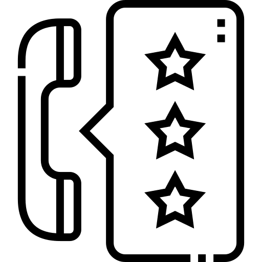 Rating customer satisfaction customer review communications icon Rating customer satisfaction customer review communications icon