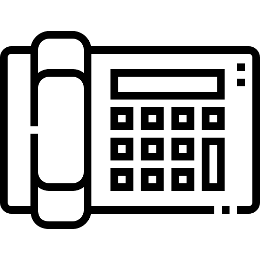 Telephone landline communications telephone icon Telephone landline communications telephone icon