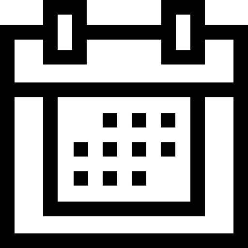 Holidays time and date vacation administration icon