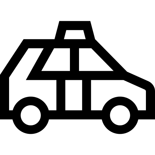 Taxi transportation car automobile icon