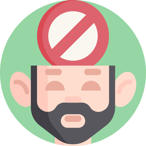 Ban psychology mental motivation icon