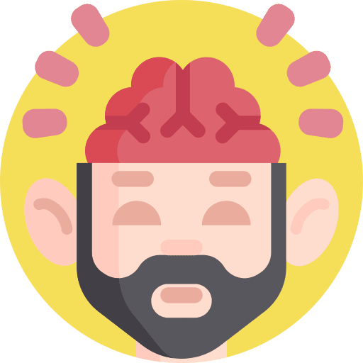 Brain health body organ healthcare and medical icon