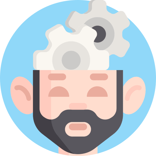 Gear head miscellaneous gear icon