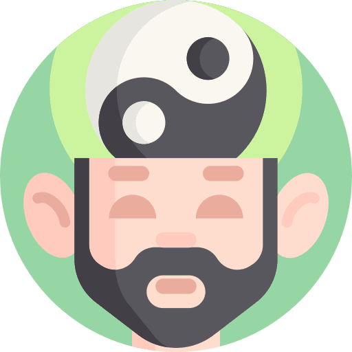 Harmony wellness spiritual yin yang icon