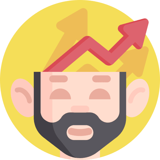 Growth think personal arrow up icon Growth think personal arrow up icon