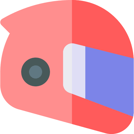 Helmet motorbike safety racing helmet icon
