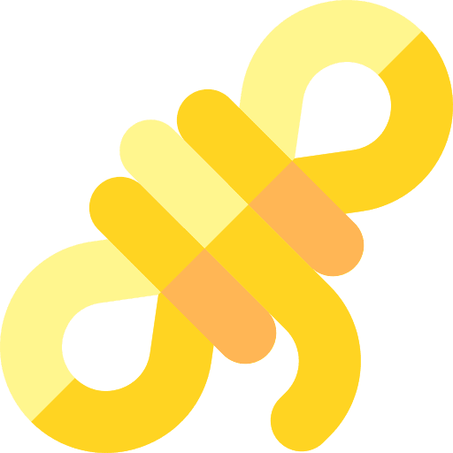 Rope climbing hiking string icon