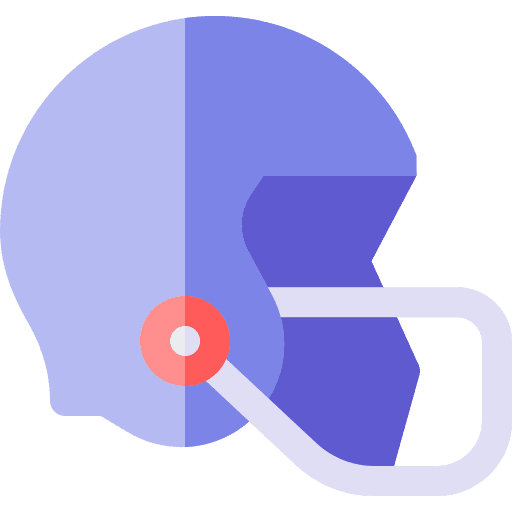 Helmet protection rugby security icon