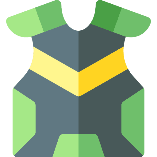 Shoulder pads team sport hockey security icon Shoulder pads team sport hockey security icon