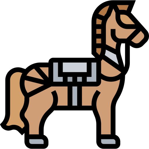 Horse knight battle armor icon