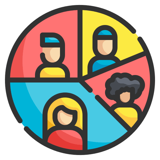 Segment marketing business segment icon