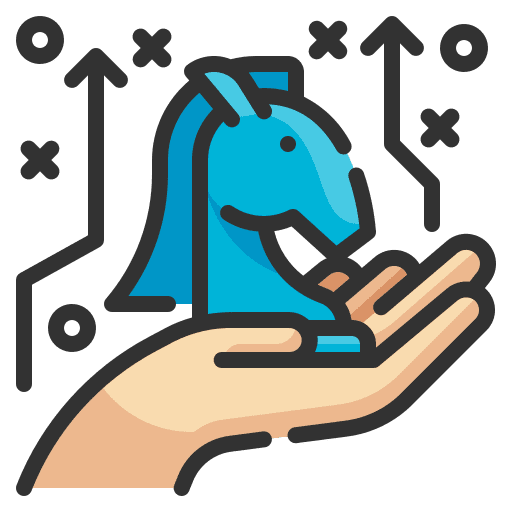 Strategy objective increase horse icon Strategy objective increase horse icon