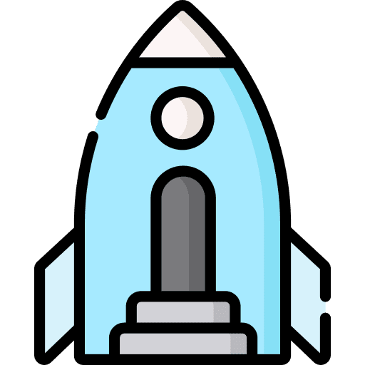 Rocket kid and baby rocket playground icon Rocket kid and baby rocket playground icon