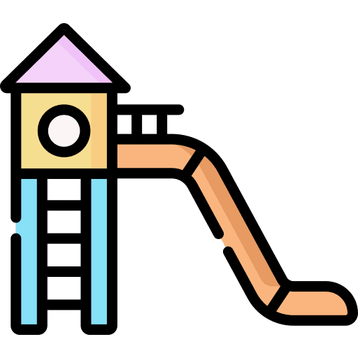 Castle castle playground slide icon Castle castle playground slide icon