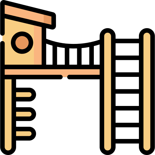Playground ladder kid and baby kindergarten icon Playground ladder kid and baby kindergarten icon