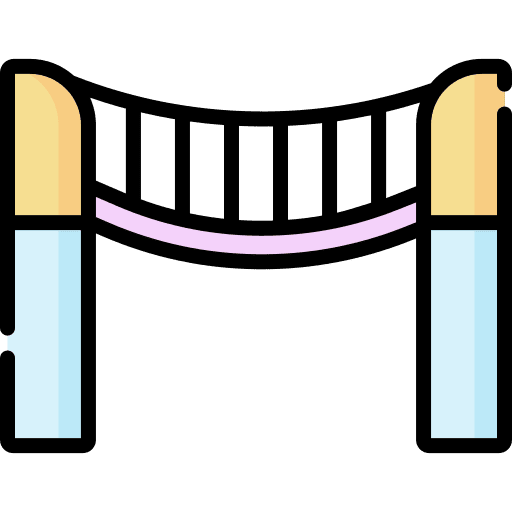 Bridge kindergarten kid and baby bridge icon Bridge kindergarten kid and baby bridge icon