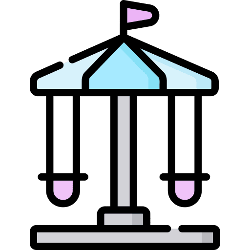 Carousel playground kid and baby entertainment icon Carousel playground kid and baby entertainment icon