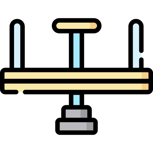 Seesaw playground play park icon Seesaw playground play park icon