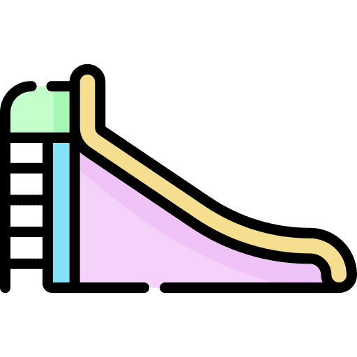 Slide kindergarten park slide icon Slide kindergarten park slide icon
