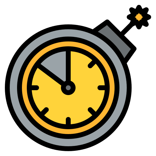 Deadline business work risk icon Deadline business work risk icon