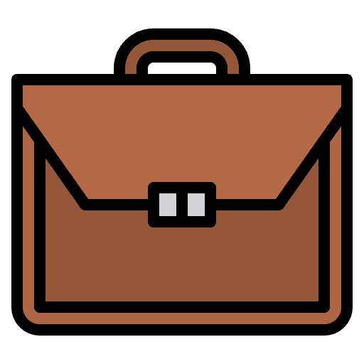 Briefcase note case work job icon Briefcase note case work job icon