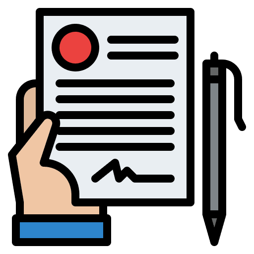 Contract agreement signature signing icon Contract agreement signature signing icon