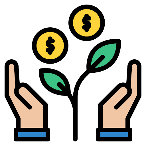 Investment coins coin business icon Investment coins coin business icon