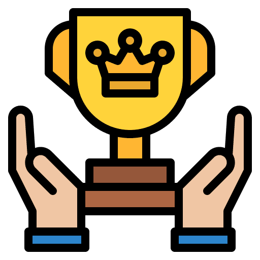 Success award crown business and finance icon Success award crown business and finance icon