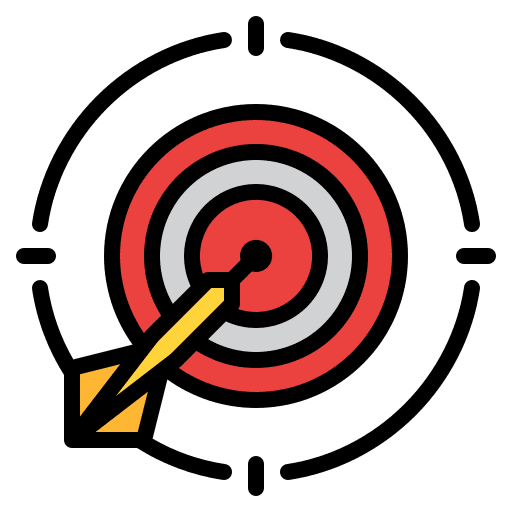 Target objective dart target icon Target objective dart target icon