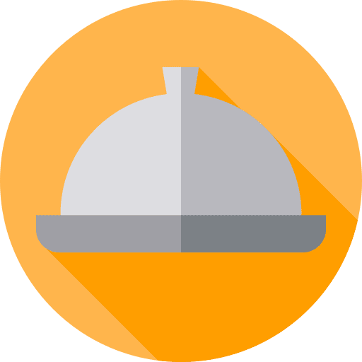 Food tray meal cloche food tray icon