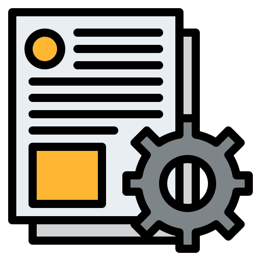 Project management idea file communications icon Project management idea file communications icon