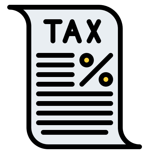 Tax tax business and finance money bag icon Tax tax business and finance money bag icon