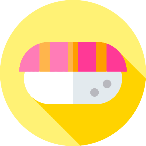 Nigiri sushi fish japanese food icon Nigiri sushi fish japanese food icon
