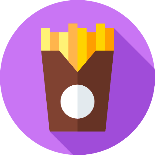 French fries potatoes french fries junk food icon French fries potatoes french fries junk food icon