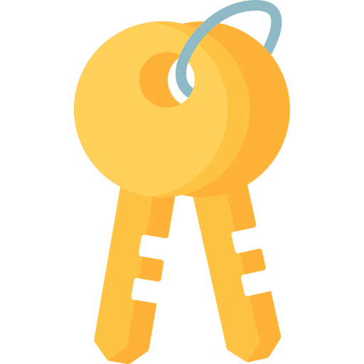 Key passkey door key pass icon